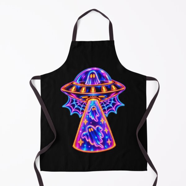 Item preview, Spooky Cute Boo ghost Flying Saucer Halloween designed and sold by QuiteOrbit.