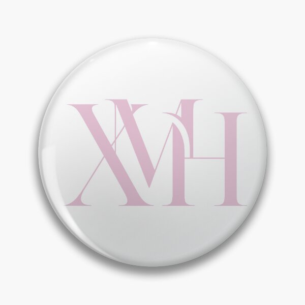 Aperçu de l'œuvre Monogramme chic à lettres jumelles entrelacées XMH créée et vendue par ThePrintArt.