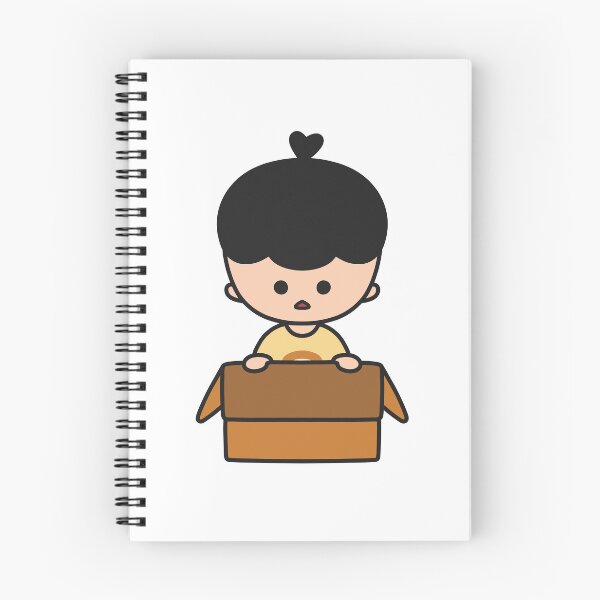 Item preview, Cute Little Boy in a Cardboard Box - KURA designed and sold by KURA - Cozy inside.
