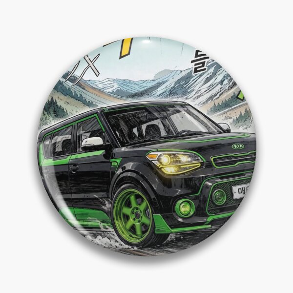 Item preview, Kia Soul Drift King - Initial D Style Mountain Touge Manga designed and sold by redkat-4.