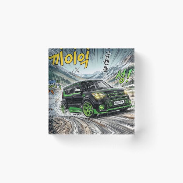Item preview, Kia Soul Drift King - Initial D Style Mountain Touge Manga designed and sold by redkat-4.
