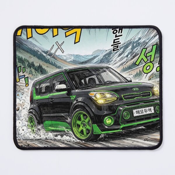 Item preview, Kia Soul Drift King - Initial D Style Mountain Touge Manga designed and sold by redkat-4.
