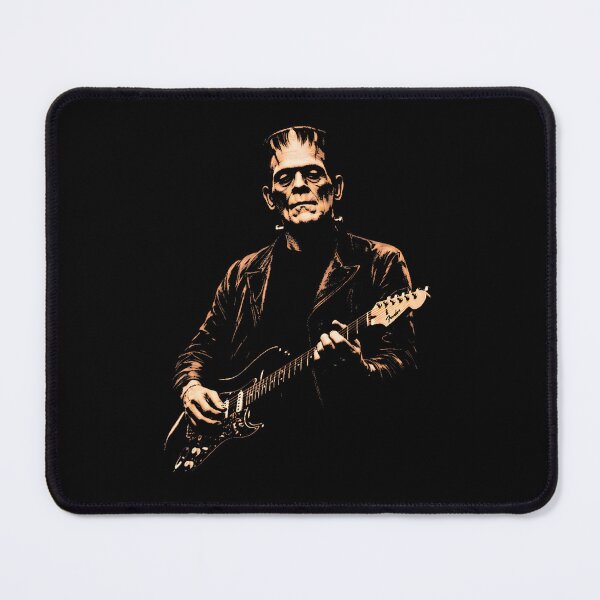 Item preview, Frankenstein Playing Guitar Funny Halloween Frankenstein designed and sold by snailslowdance.