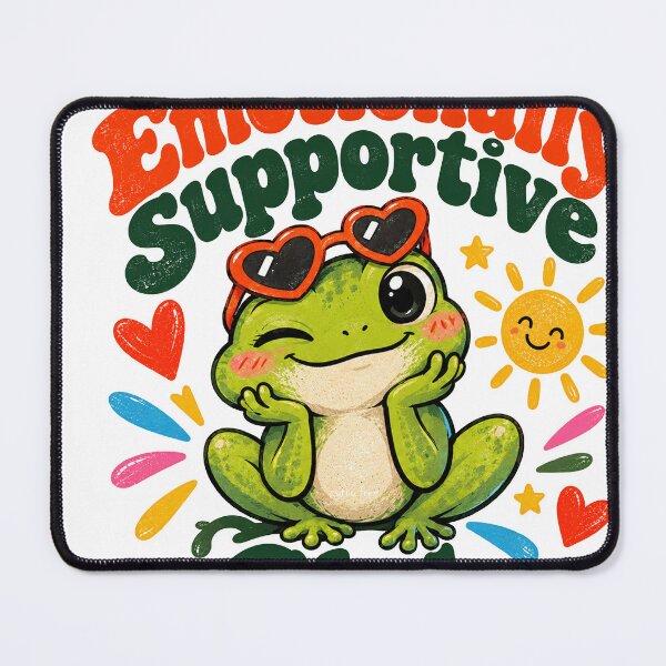 Item preview, Cute Emotionally Supportive Frog Club - Retro Cottagecore Aesthetic designed and sold by zytooFree.