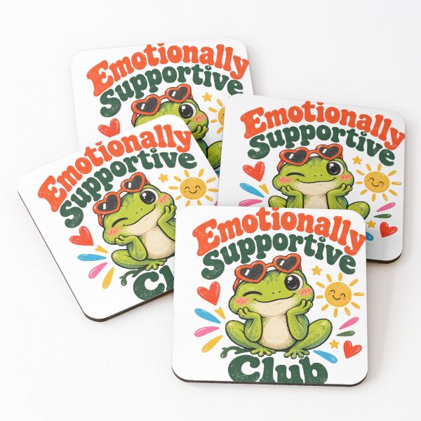 Item preview, Cute Emotionally Supportive Frog Club - Retro Cottagecore Aesthetic designed and sold by zytooFree.