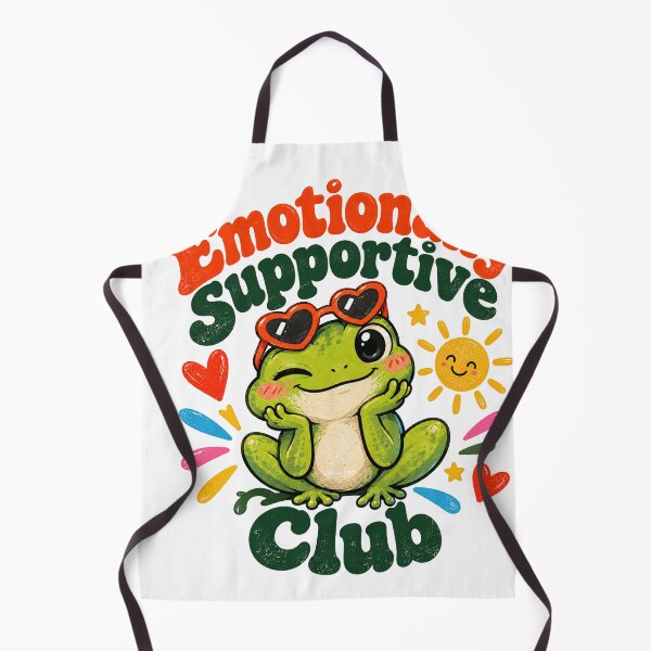 Item preview, Cute Emotionally Supportive Frog Club - Retro Cottagecore Aesthetic designed and sold by zytooFree.