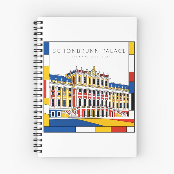 Item preview, Schonbrunn Palace Vienna Mondrian Style 3D Poster designed and sold by CMYKStudio.
