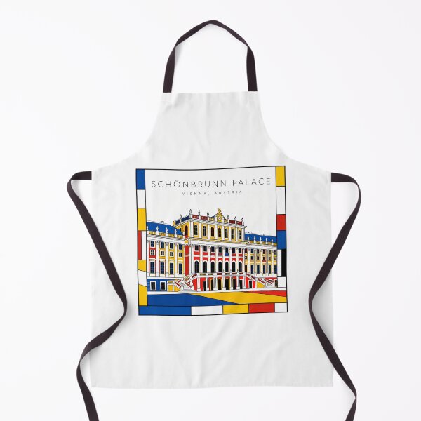 Item preview, Schonbrunn Palace Vienna Mondrian Style 3D Poster designed and sold by CMYKStudio.