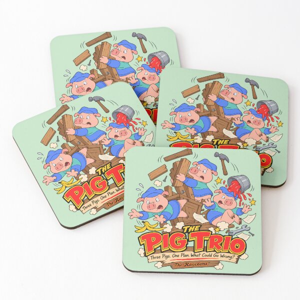 Item preview, The Pig Trio in Chaos designed and sold by NF Designs Studio DTF.