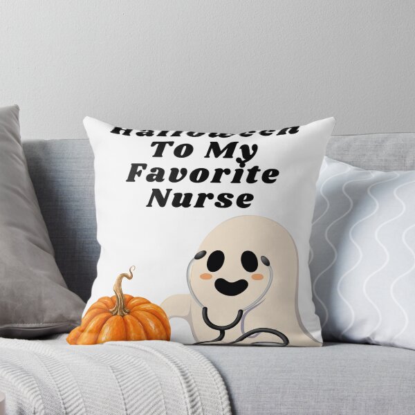 Item preview, Happy Halloween To My Favorite Nurse Cute Ghost Pumpkin designed and sold by SoukaArtStore.