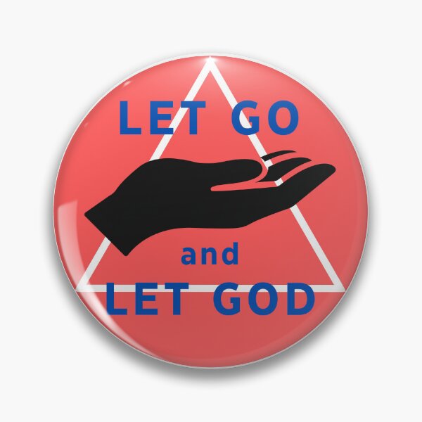 Item preview, LET GO and LET GOD (AA-AlAnon Symbol) designed and sold by Positivity Productions.