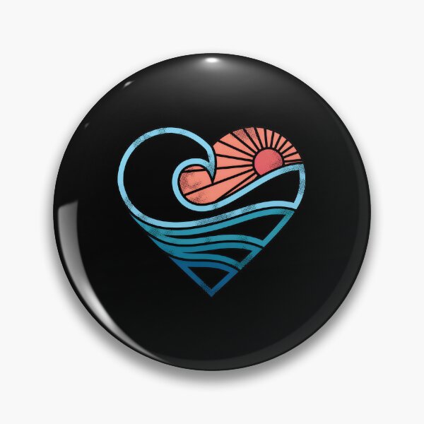 Item preview, Heart Wave Sunrise Graphic designed and sold by bezaperina.