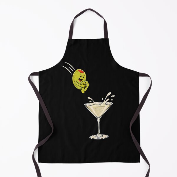 Item preview, Funny Olive Jumping Into Martini Cocktail Graphic designed and sold by snailslowdance.
