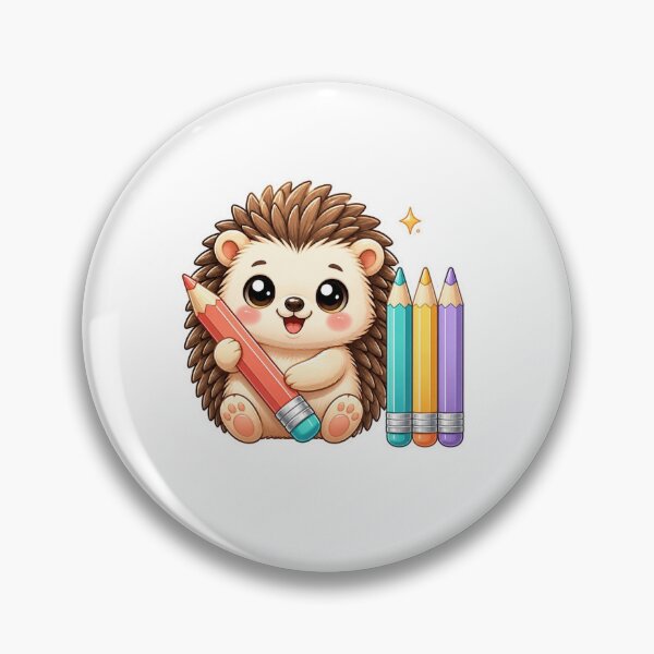 Item preview, Colorful Hedgehog designed and sold by foryouandyours.
