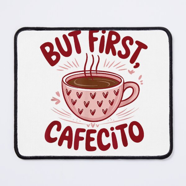 Item preview, But First Cafecito Funny Coffee Lover Latina T-Shirt designed and sold by Atros.