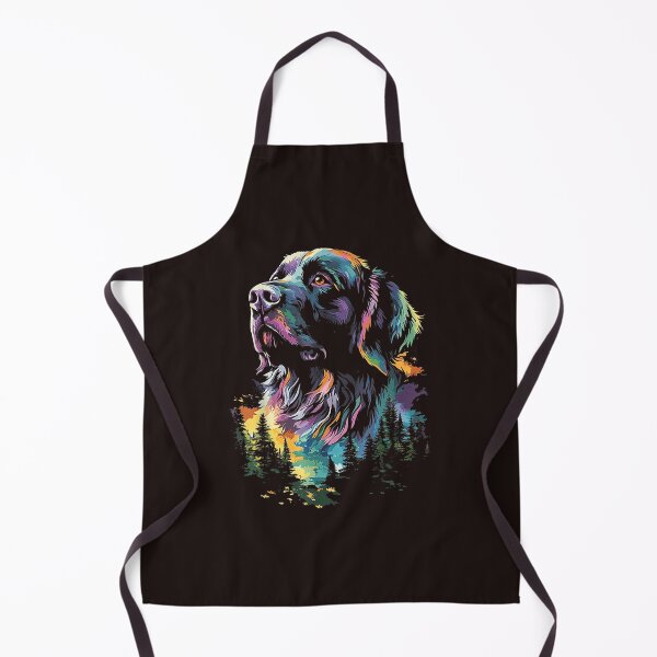 Item preview, Colorful Newfoundland Dog Forest Nature Pet Art designed and sold by mari-kayden.