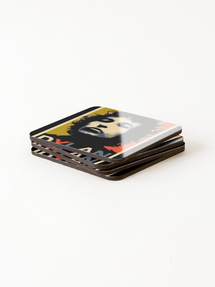 Thumbnail 4 of 5, Coasters (Set of 4), Bob Dylan designed and sold by Reeid.