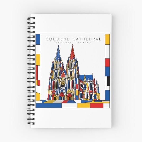 Item preview, Cologne Cathedral Cologne Mondrian Style 3D Poster designed and sold by CMYKStudio.