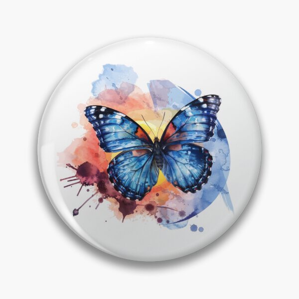 Item preview, Blue Butterfly | Elegant Nature Aesthetic Art designed and sold by Mandayartstudio.