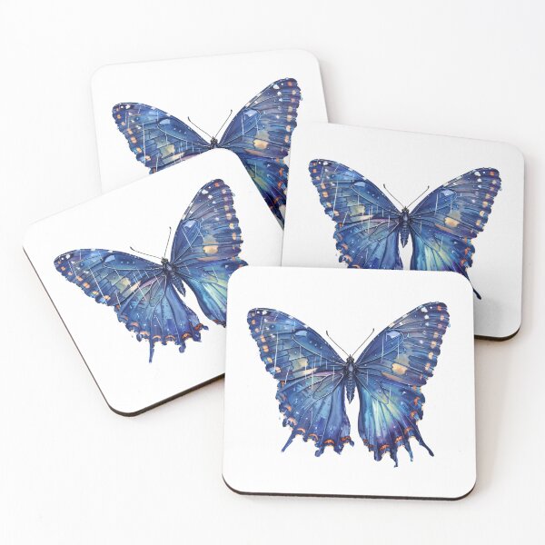 Item preview, Blue Butterfly | Elegant Nature Aesthetic Art designed and sold by Mandayartstudio.