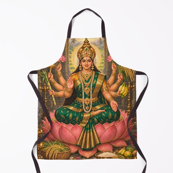 Item preview, Dhanya Lakshmi – Goddess of Grain and Nourishment | Ashta Lakshmi Art designed and sold by Homyar.