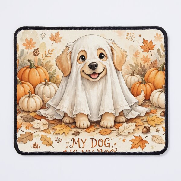 Item preview, My Dog Is My Boo Shirt – Cute Ghost Costume Puppy Halloween Tee designed and sold by KERK Art and Design.
