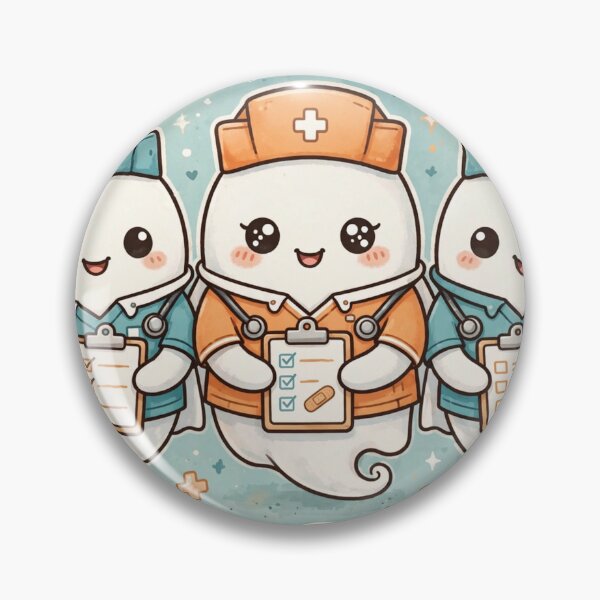 Item preview, Boo Crew Shirt – Cute Nurse Ghosts Halloween Medical Tee designed and sold by KERK Art and Design.