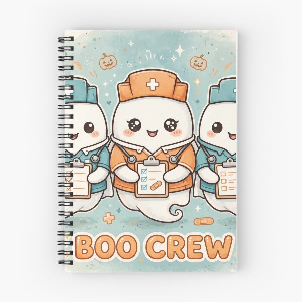 Item preview, Boo Crew Shirt – Cute Nurse Ghosts Halloween Medical Tee designed and sold by KERK Art and Design.