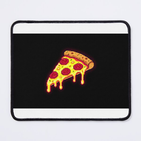 Item preview, Retro Neon Pizza Slice - 16 Bit 90s Food Pixel Sticker designed and sold by MissoStudio.