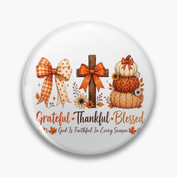 Item preview, Grateful Thankful Blessed Autumn Christian Fall Thanksgiving designed and sold by mari-kayden.