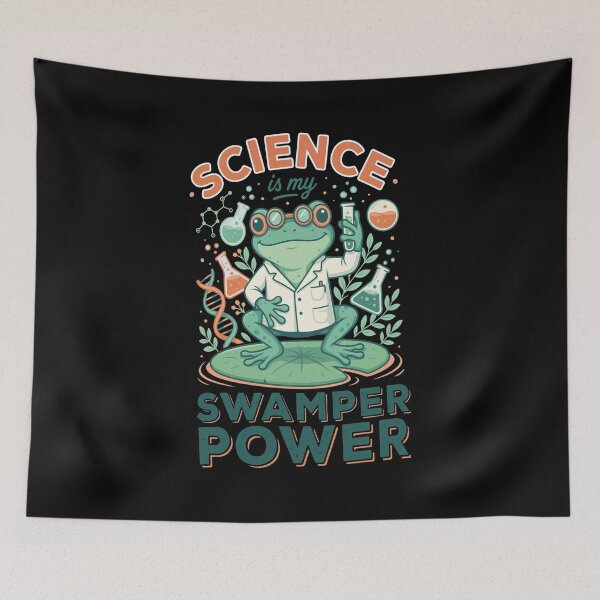 Item preview, Science Is My Swamper Power Frog Chemist designed and sold by ERNESAFFON.