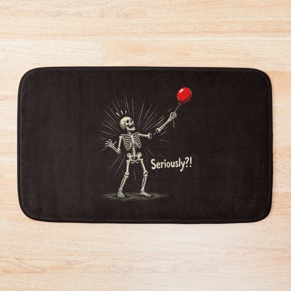 Item preview, Funny Skeleton Floating Arm Red Balloon Halloween Dark Humor designed and sold by mari-kayden.