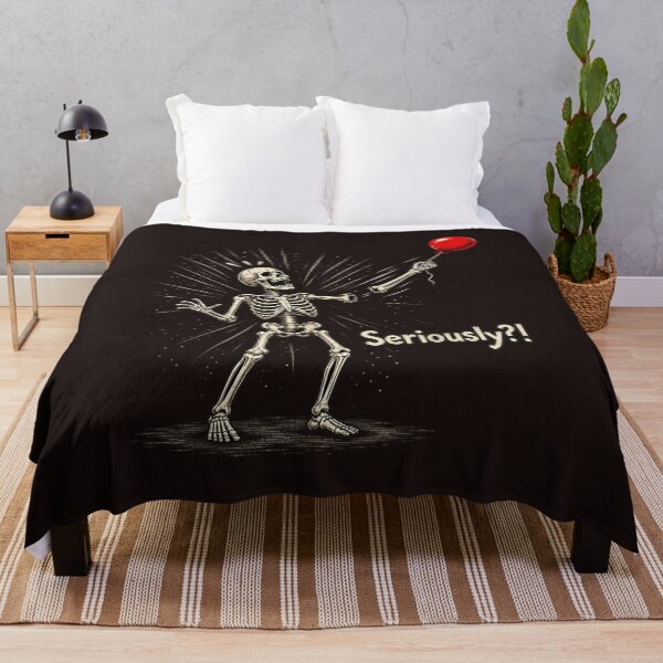 Item preview, Funny Skeleton Floating Arm Red Balloon Halloween Dark Humor designed and sold by mari-kayden.