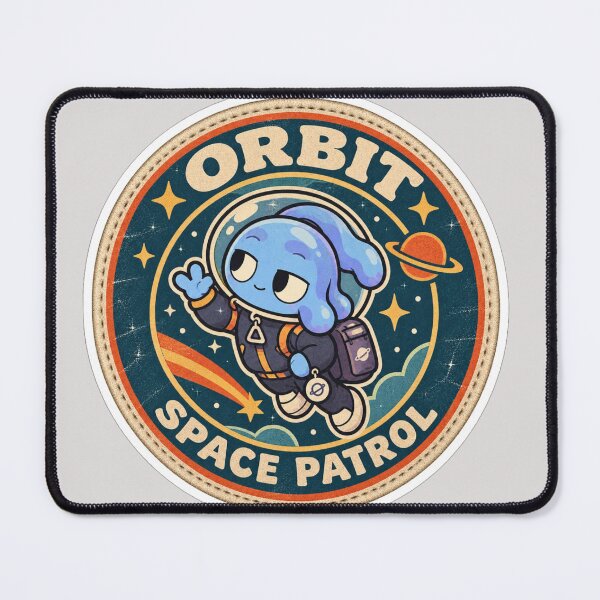 Item preview, Orbit Space Patrol Retro Alien Patch designed and sold by NovaToons.