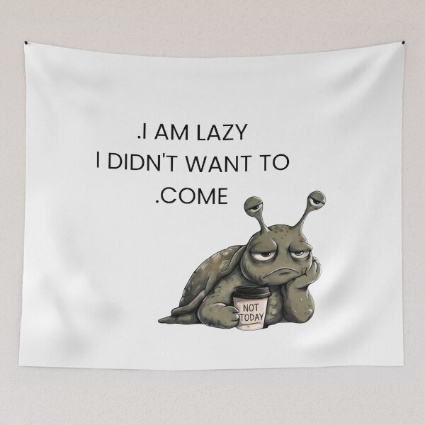 Item preview, Lazy Snail Not Today designed and sold by ThePrintArt.