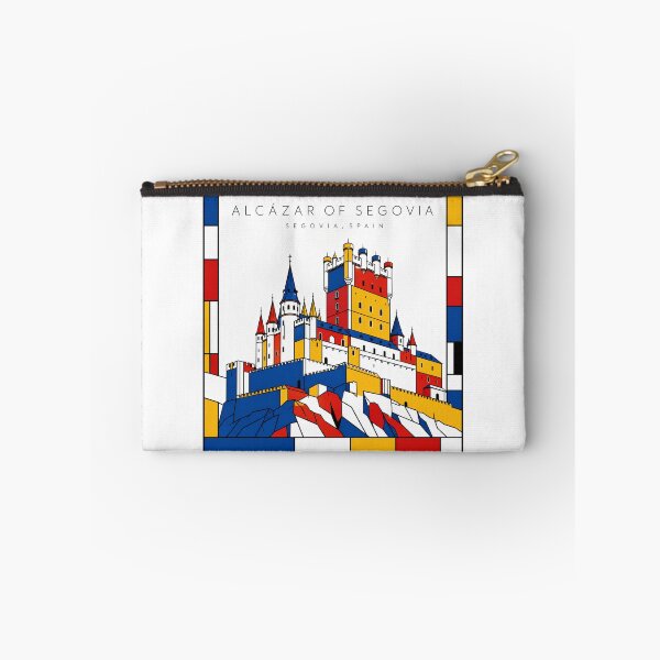 Item preview, Alcazar of Segovia Spain Mondrian Style 3D Poster designed and sold by CMYKStudio.