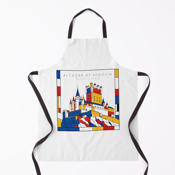 Item preview, Alcazar of Segovia Spain Mondrian Style 3D Poster designed and sold by CMYKStudio.