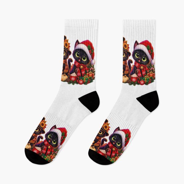 Item preview, Cute Halloween Thanksgiving Christmas Cats Holiday designed and sold by QuiteOrbit.
