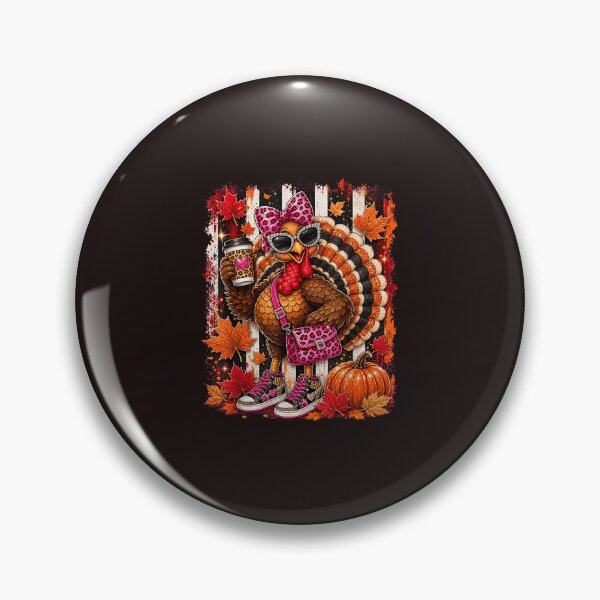 Item preview, Leopard Turkey Drinking Coffee Thanksgiving Pumpkin Autumn designed and sold by mari-kayden.