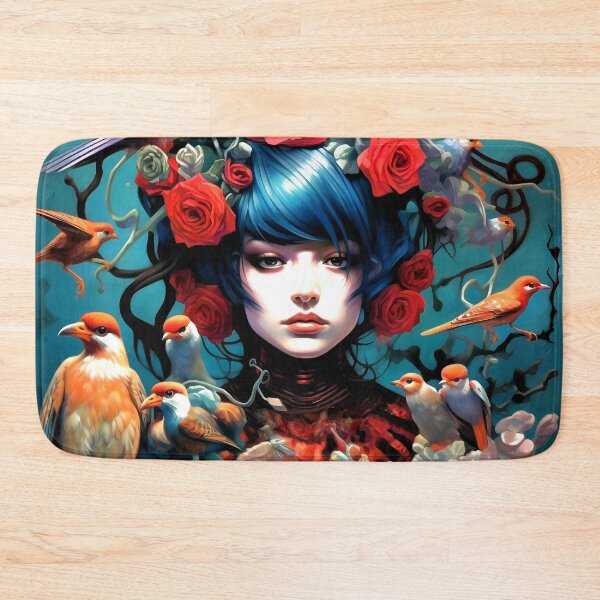 Item preview, Alien Goddess with Birds and Flowers in Hair  designed and sold by DEC02.