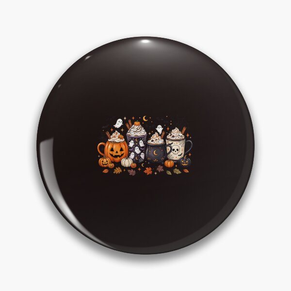 Item preview, Spooky Coffee Mugs Halloween Pumpkin Latte Witch Cauldron designed and sold by mari-kayden.