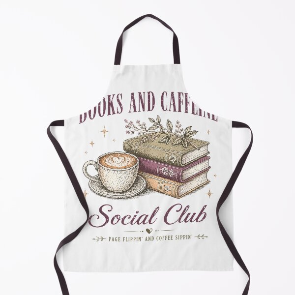 Item preview, Books and Caffeine Social Club Book Readers Coffee Lovers T-Shirt designed and sold by TheMAQ.