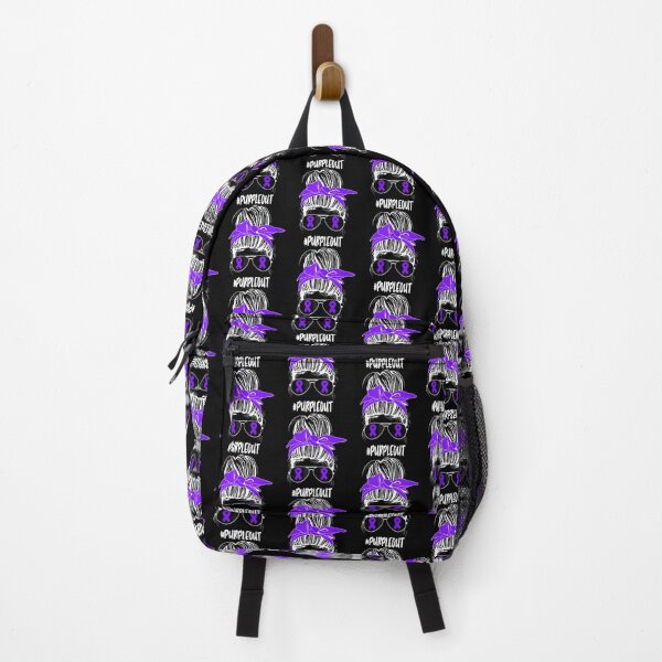 Item preview, Messy Bun Purple Out Epilepsy Fighter Awareness Month Sleeveless designed and sold by snailslowdance.