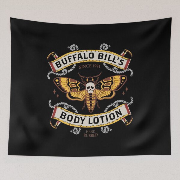 Item preview, Buffalo Bill's Body Lotion Since 1991 Moth Emblem designed and sold by MONICAKERIMOVA.