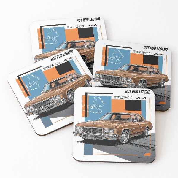 Item preview, Hot Rod Legend - 70s Chevy Impala Brown Sedan Classic Art designed and sold by redkat-4.
