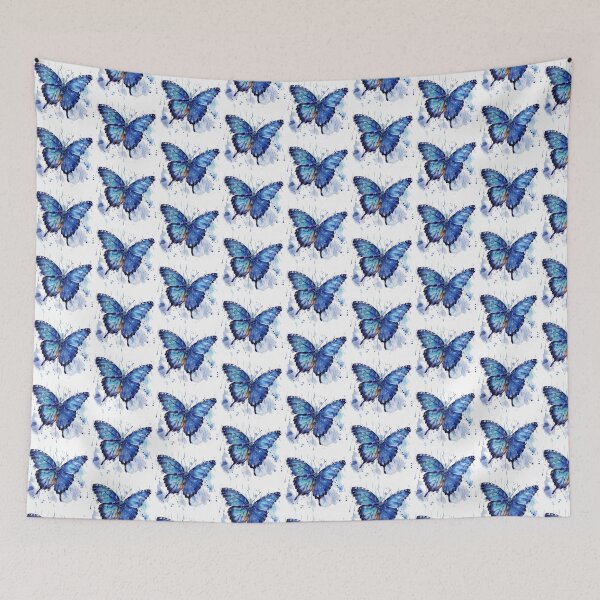 Item preview, Blue Butterfly | Elegant Nature Aesthetic Art designed and sold by Mandayartstudio.