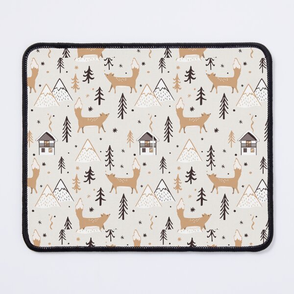 Artikelvorschau, Weihnachts-Fuchs-Waldmuster, Weihnachtsdekoration für Zuhause, Geschenke entworfen und verkauft von Festive Bug.