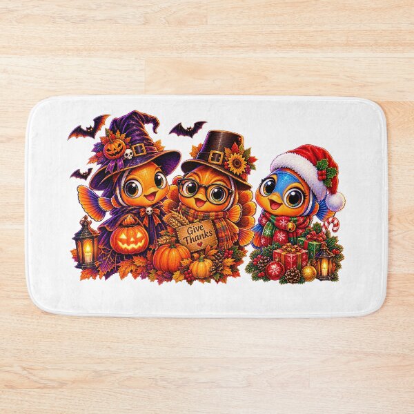 Item preview, Funny Halloween Thanksgiving Christmas fish Holiday designed and sold by QuiteOrbit.