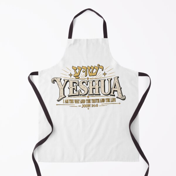 Item preview, Yeshua John 14:6 Bible Verse Christian Faith Retro Typography Design designed and sold by QLShop.