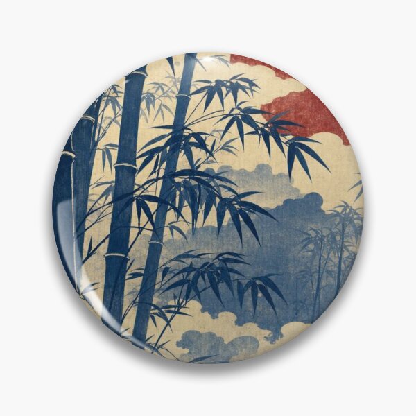 Item preview, Japanese Bamboo Forest Red Sun Ukiyo-e Woodblock Art designed and sold by vekotpu.